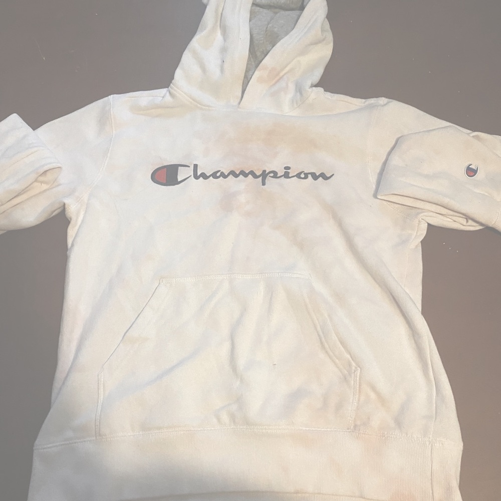White champion hoodie